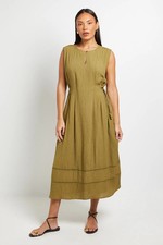 Principles Khaki A-Line Dress Womens Daywear Dresses