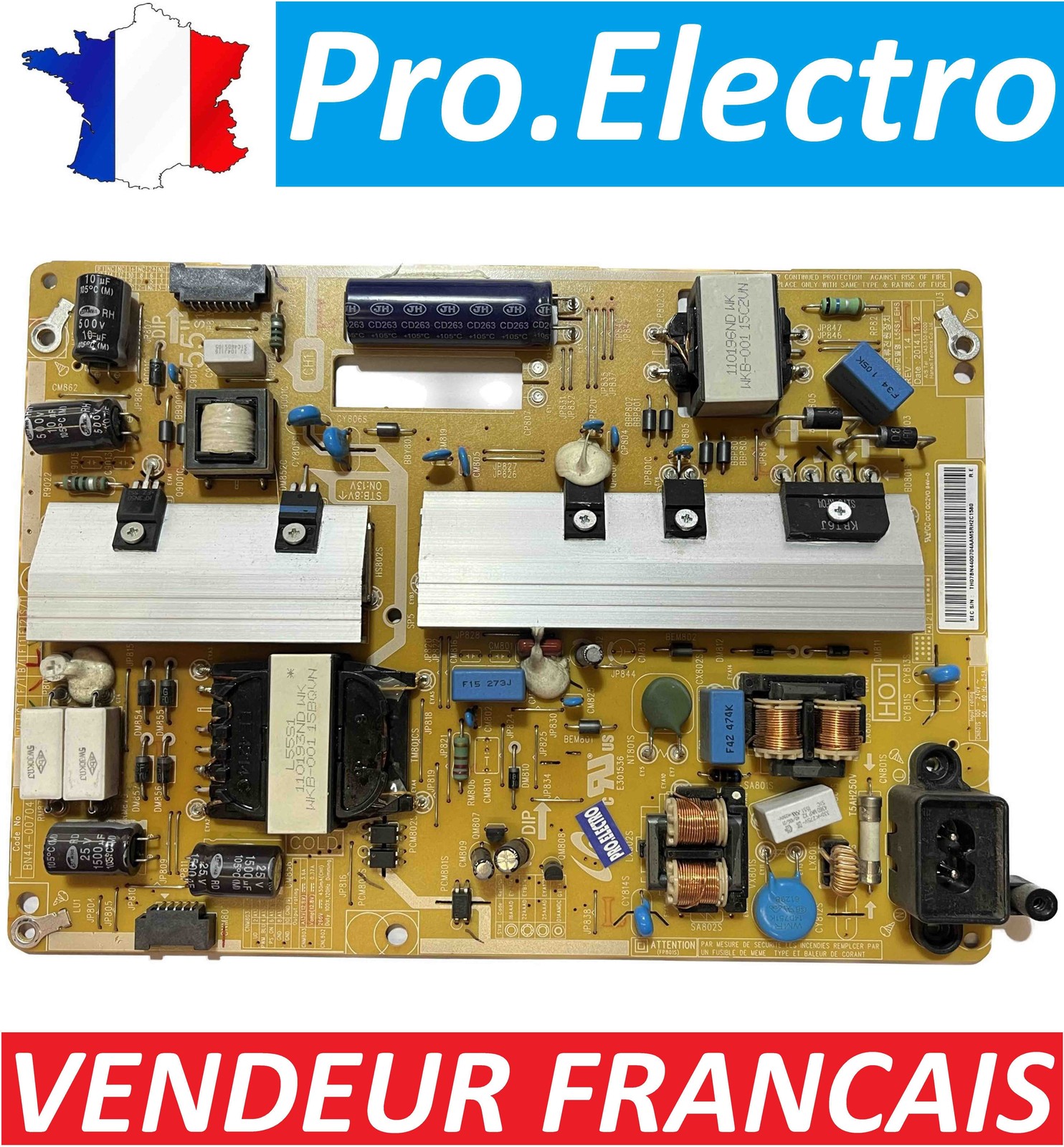 Alimentation BN44-00704A pour TV Samsung UE50J5100AW et UE50H5000AW