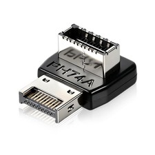 Right Angle USB 3.1 Motherboard 90 Degree Adapter, USB Type E 90 Degree Steer...