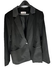 Calvin Klein Women s Black Blazer Jacket 1-Button Classic Fit Size Large