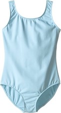 Bloch Dance Girls Dynamic Microlux Tank Leotard 12 Pastel Blue