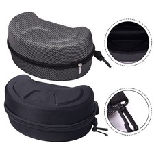 Custodia rigida grande per occhiali da sci sportivi con chiusura impermeabile si