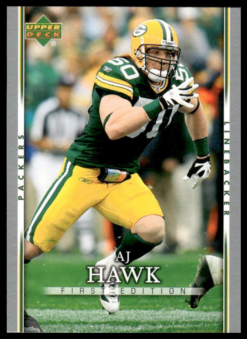 A.J. Hawk 2007 Upper Deck First Edition #36 Green Bay Packers AJ