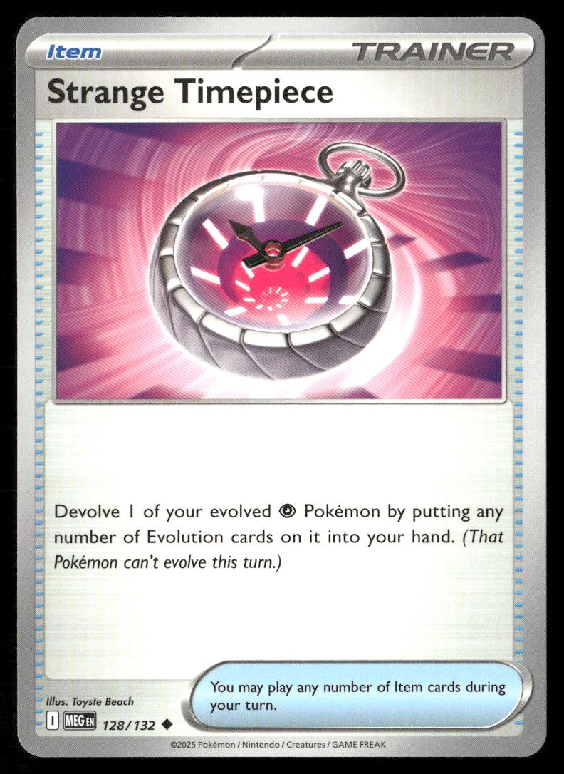 Strange Timepiece 128/132 ME01 Mega Evolution U NM Pokémon — English
