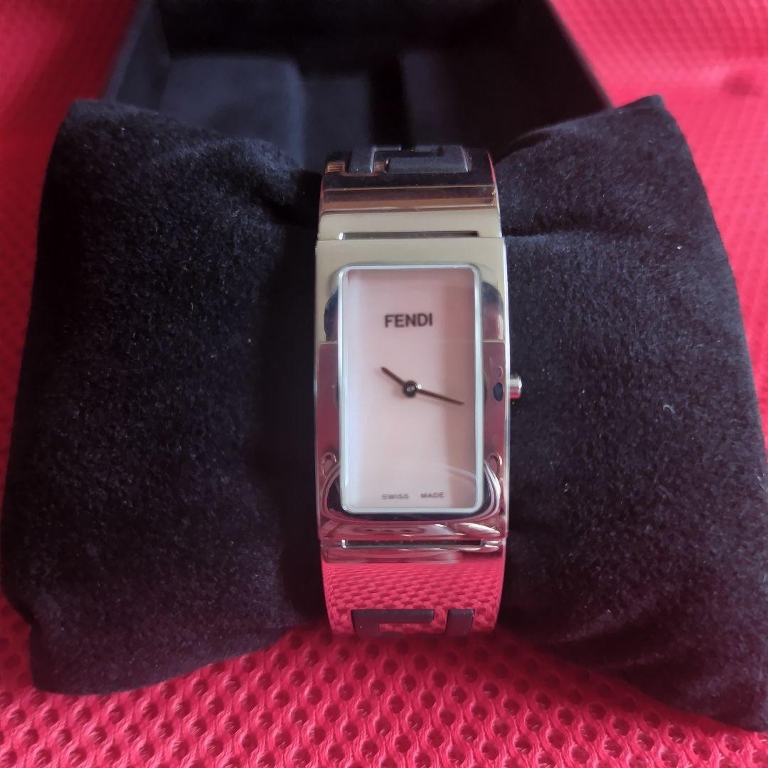 Fendi Silver Rectangular Watch - image 4