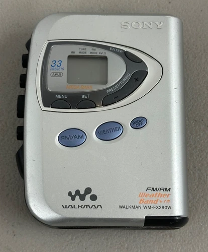 VTG Sony Walkman WM-FX290W Cassette Player AM/FM Weather Band TESTED/WORKING