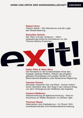 Exit! Krise und Kritik der Warengesellschaft Jahrgang 20, Heft 20 Kurz, Robert, 