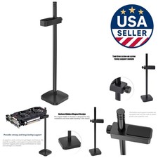 Durable Anodized Aluminum GPU Brace Support for Enhanced Stability - Black