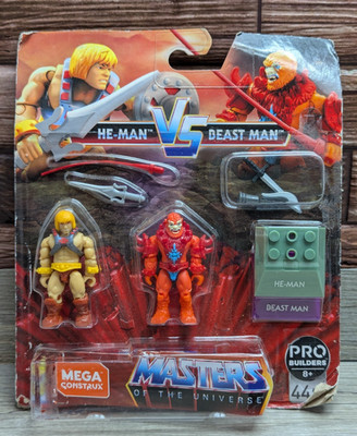 MOTU Mega Construx He Man Vs Beast Man 2019 Minor Package Damage New/Sealed