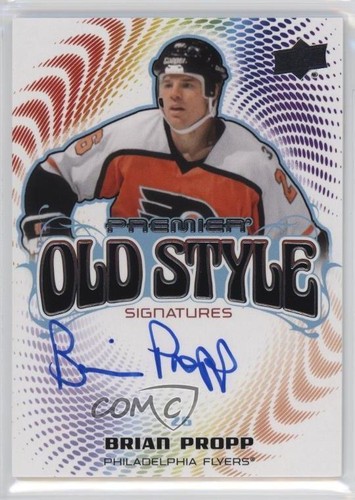 Brian Propp #OS-BP 2024 Upper Deck Premier Old Style Signature card