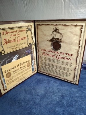 Sunken Treasure From The Wreck Of The Admiral  Gardner. With Presentation Book