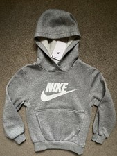 Kids Nike Size S Gray Pullover Hoodie NWT