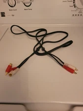 77 INCHES-RCA Audio Cable 2-Male White/Red To Angled 2-Male White/Red