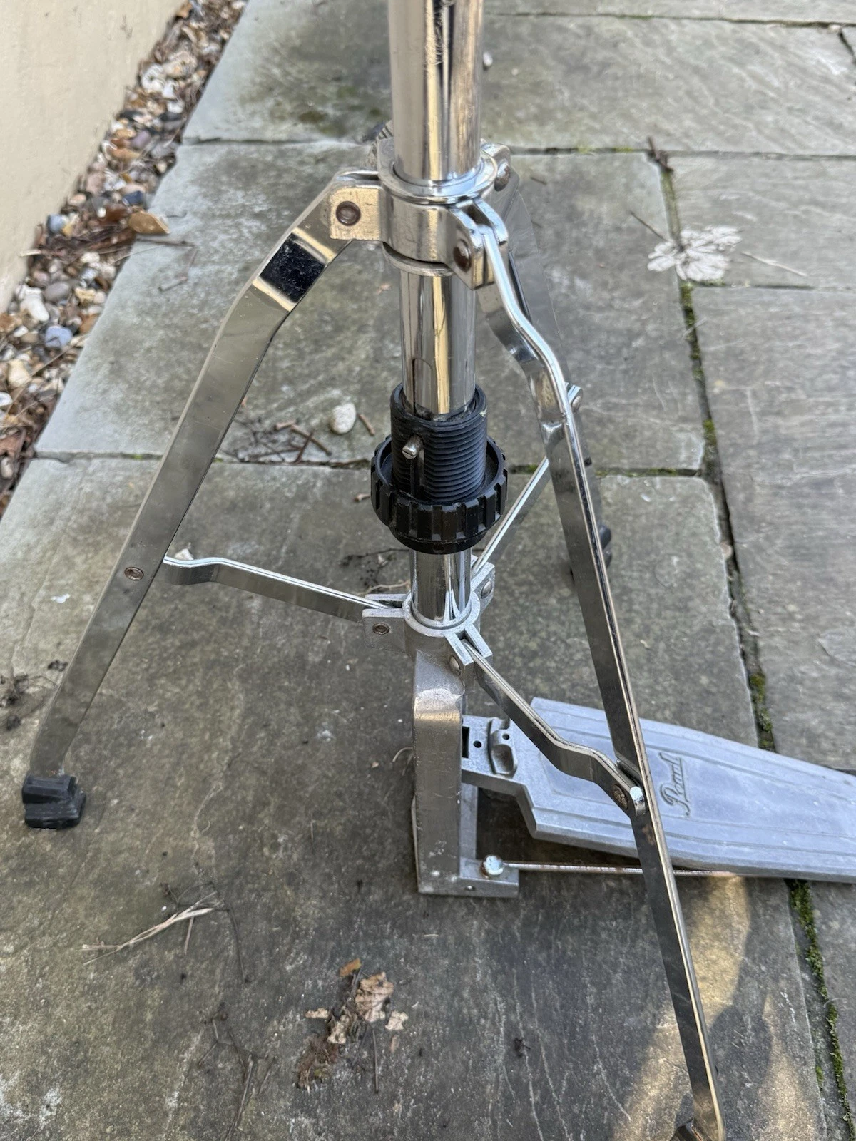 Pearl Hi Hat Stand With Lazer Hi Hat Cymbals Musical Instrument - Used Condition 7