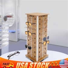 4-Sided Sunglasses Display Rack 36 66cm Eyeglass Organizer Holder 360 Rotating.