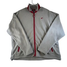 Tusk Wear Collection Mens Gray Fleece Zip Up XL Alabama Crimson Tide Elephant