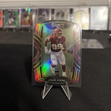 2020 Panini Select - Club Level Chase Young #264 Purple  Prizm Die-Cut (RC)