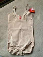 Spanx sz L Soft Nude Sculpt Open Bust Shaping Bodysuit Style 10129R NWT