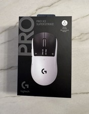 Logitech PRO X2 SUPERSTRIKE Wireless Gaming Mouse White, 44000 DPI, Lightspeed 