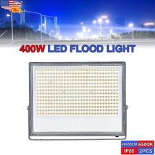 2Pack 400W Exterior Security Light with Plug Garden Yard Exterior Security Light