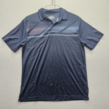 Ben Hogan Men's Size Medium Navy Blue Performance Polo Shirt Short Sleeve