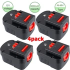 2PACK 12V For BLACK DECKER Slide Battery HPB12 A12 A12-XJ A12EX FSB12 Firestorm