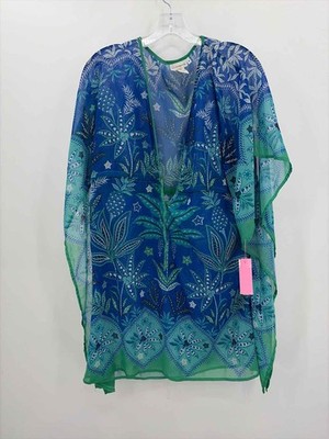 Pre-Owned Bleu Rod Beattie Blue Size Medium Coverup