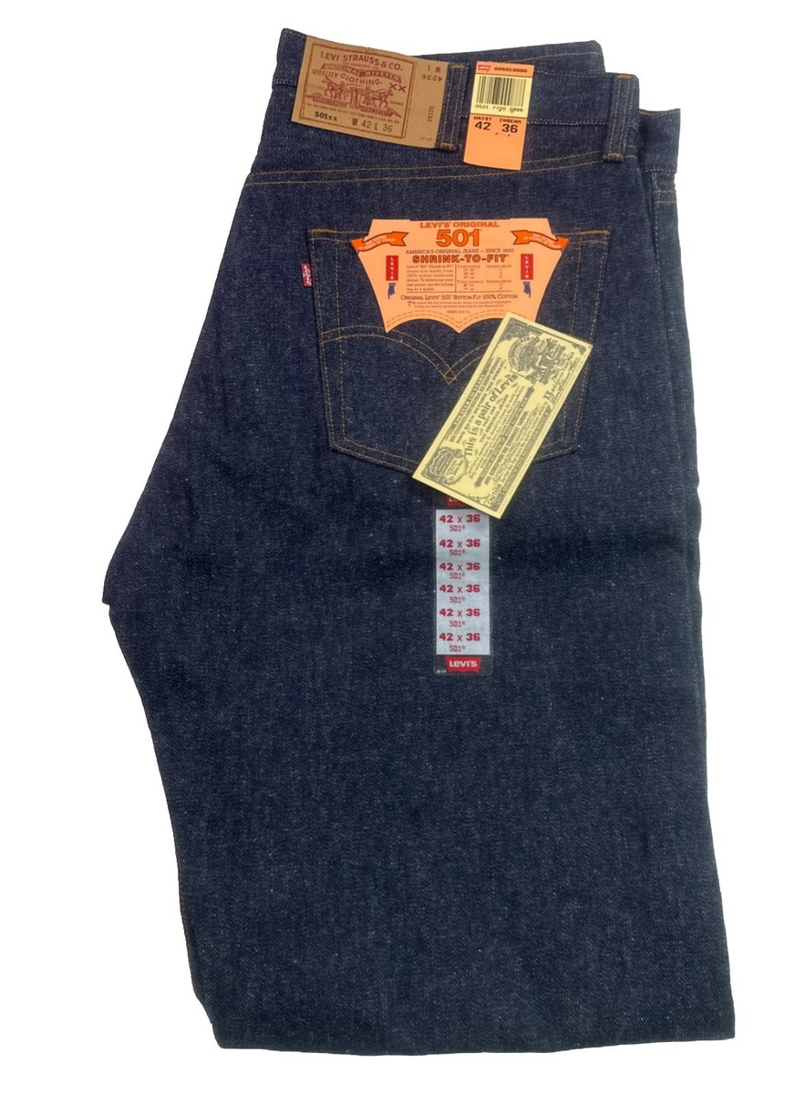 LEVI’S 501XX W36 L36 Vintage90's Levis 501XX Made in USA shrink to fit Denim Jean Men's