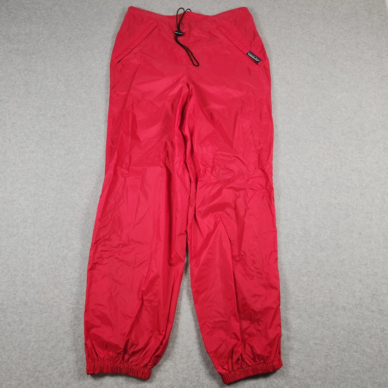 Vintage Patagonia Nylon Pants Small Red Ripstop Windbreaker Waterproof Outdoors