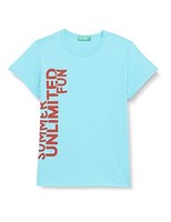 United Colors of Benetton Jungen T-Shirt Turchese GrößE