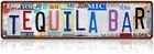 Vintage Tequila Bar Metal Tin Street Sign Wall Decor 16 x 4 Inches