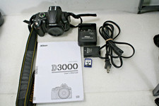 Nikon D3000, DSLR, 10.2 MP, 3"LCD, Very good+Tested good, Shutter 5262 counts