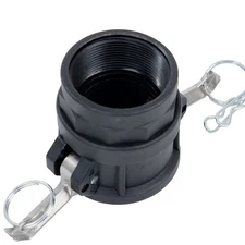 2" Polypropylene Camlock Fittings Type D Female Coupler x Thread with Gasket