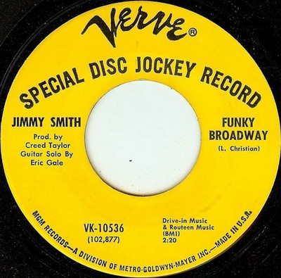 Jimmy Smith - Funky Broadway, 7'', (Vinyl)
