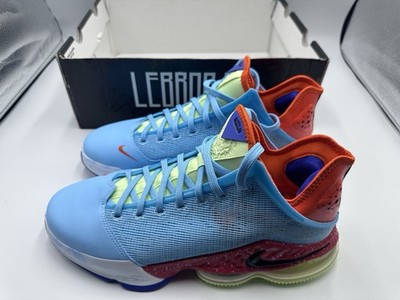 Nike LeBron XIX 19 Low Men's Blue Chill-Light Crimson-Orange DO9829-400 Sz 12