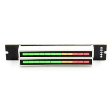 LED VU Meter 12bit Dual Channel with for custom and Brightness Control