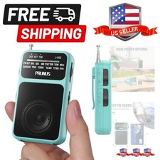 Pocket Radio AM FM USB-C Charging Battery Operated, Excellent Reception Cle...