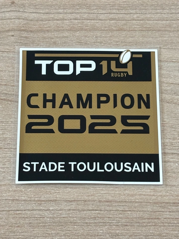 LNR Patch Badge officiel TOP 14 Rugby champion 2025 Stade Toulousain vendeur pro