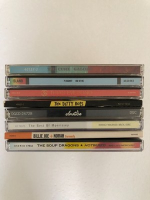 Lot of 8 alternative rock CDs-Cure, Morrissey, PJ Harvey, Elastica, and more