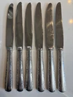 6 Gorham Camellia Sterling Silver Weight Handle 8 3/4" Dinner Knives No Monogram