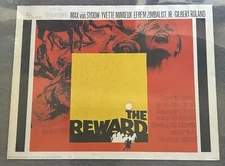 1965 half sheet movie poster ~ THE REWARD ~ Yvette Mimieux, Max Von Sydow