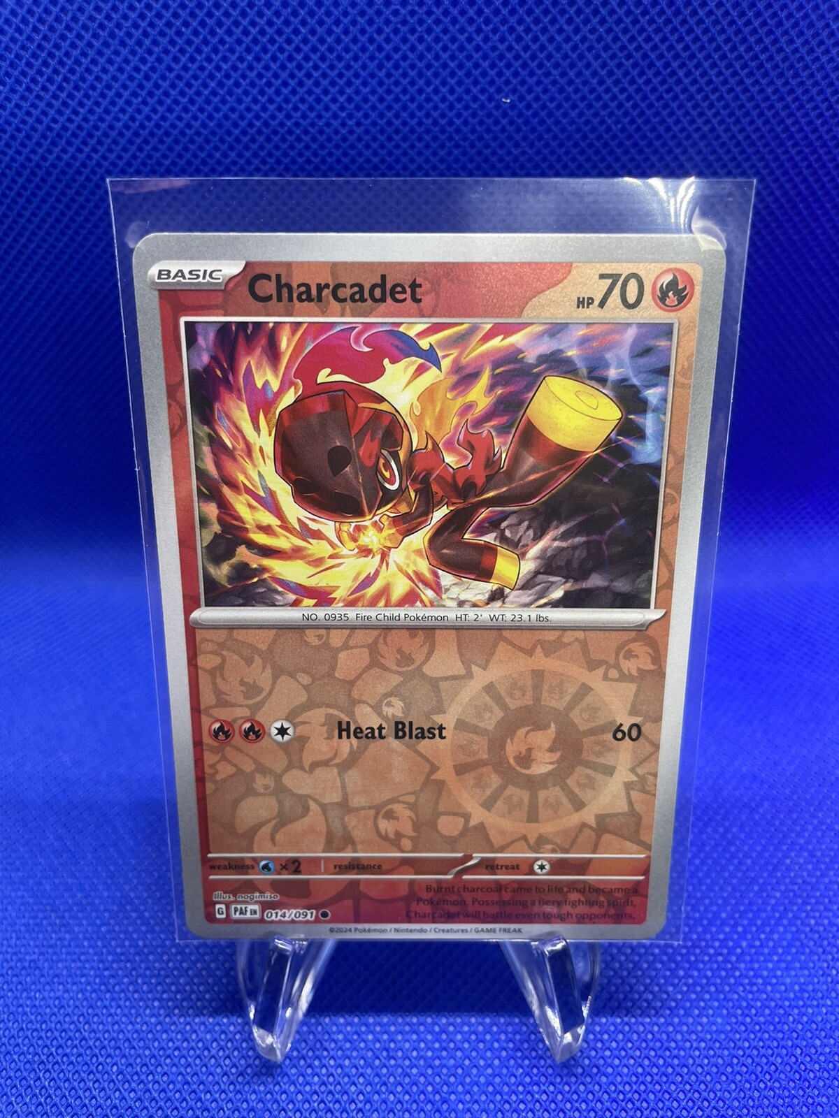 Charcadet Paldean Fates 014/091 Pokemon TCG Card NM/M Reverse Holo