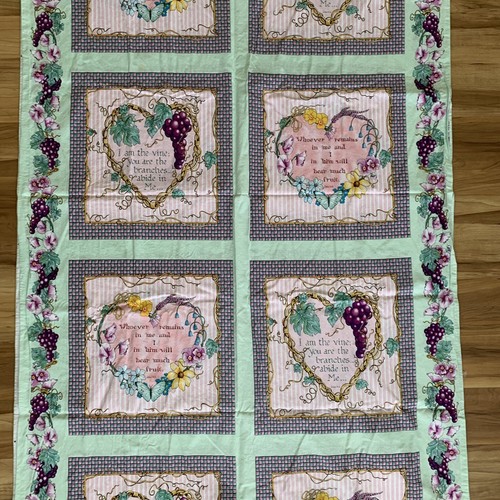 Daisy Kingdom I am the Vine 4 1/3 Yards Cotton Fabric 2006 Panel Karla Dornacher - Picture 2 of 9