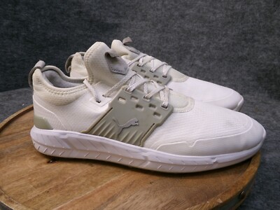 Puma Ignite Articulate White Gray Golf Sneaker Shoes Spikes Size 11.5 376078-01