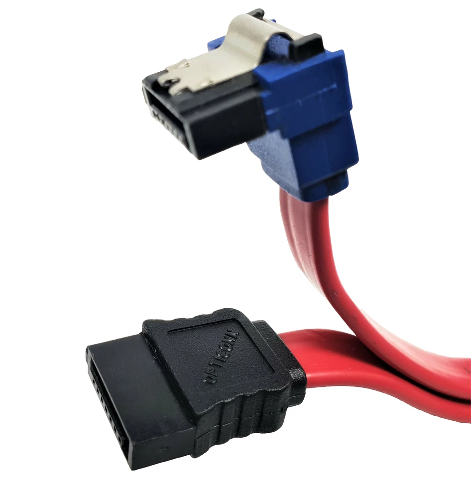 SATA Kabel 30cm Anschlusskabel Serial s-ATA 6 Gb/s gewinkelt Winkel SSD HDD
