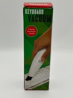 Mini Keyboard Vacuum With 2 Nozzle Attachments New In Box