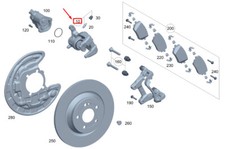 Mercedes-Benz GLA H247 Bremssattel hinten rechts A2474232200 NEU ORIGINAL