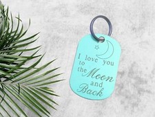 Love You To The Moon And Back Keyring Gift For Gift Him Husband Wife Mum Dad