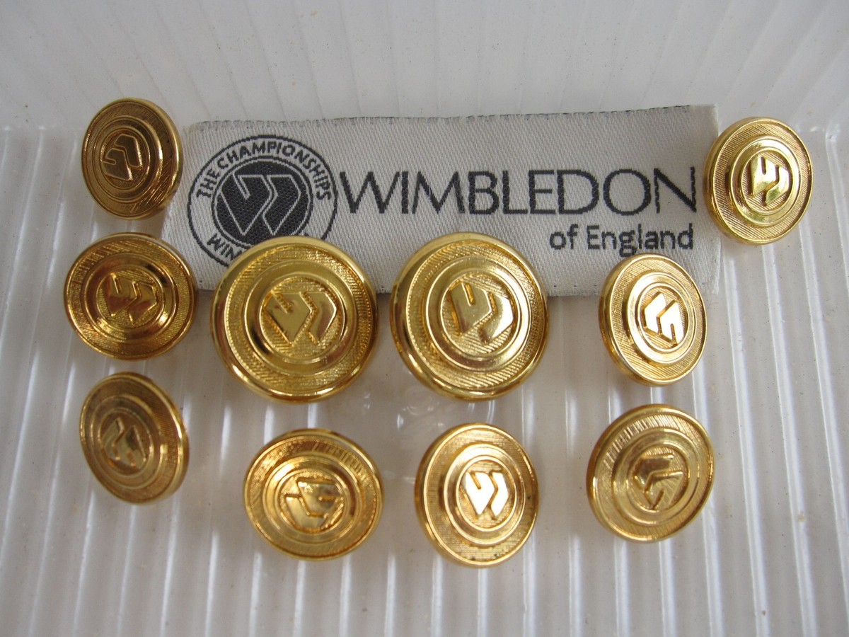 ウィンブルドン　ボタン　THE CHAMPIONSHIPS WIMBLEDON Wimbledon The Championship 10 Blazer Replacement Buttons