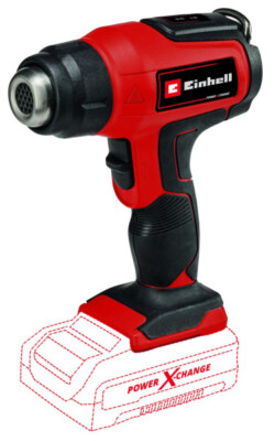 Einhell Akku-Heißluftpistole TE-HA 18 Li Solo 18 V  Heißluftgebläse